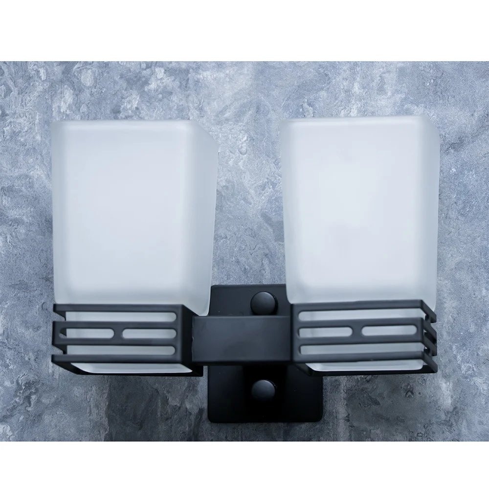 Double Square Tumbler Holder - Black