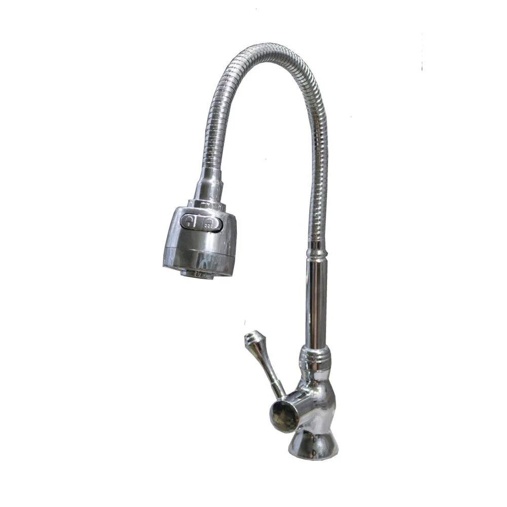 Flex Long Neck Kitchen Tap with Adjustable Pressure Nob