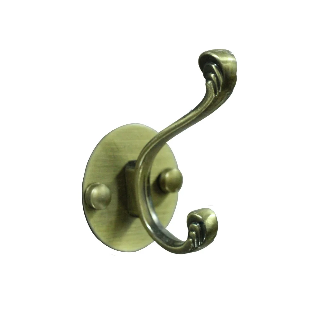 ( C027 Single Hook , Double Antique Brass )
