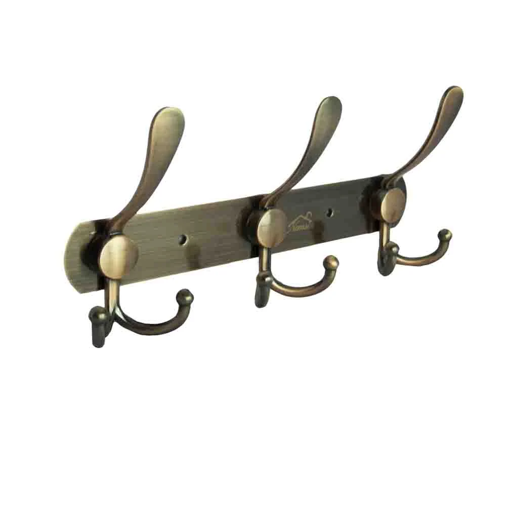 ( W52 - 3 Hooks Double Sided Antique Copper )
