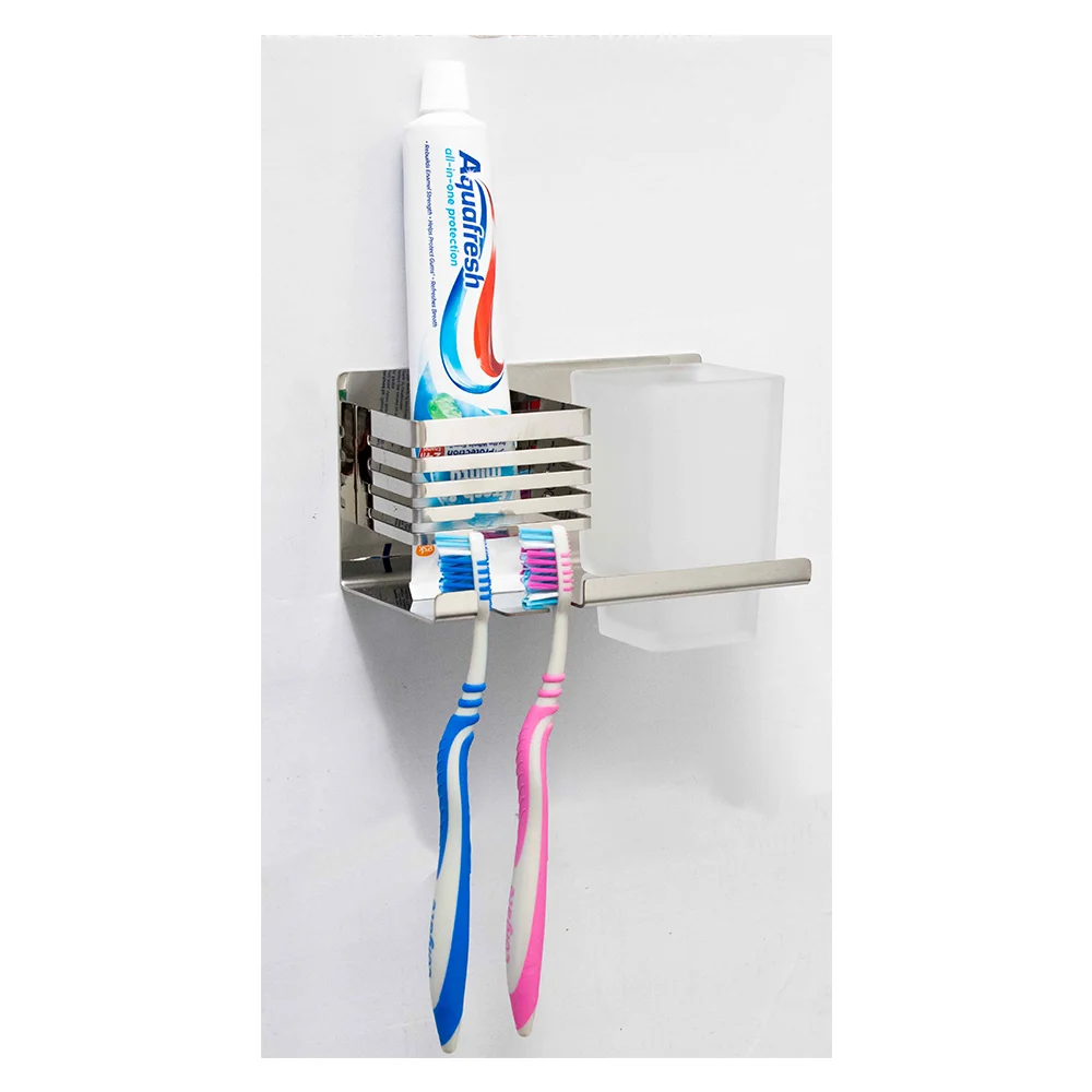 Premium ( SS304 ) Single Tumbler + Toothbrush Holder - Mirror