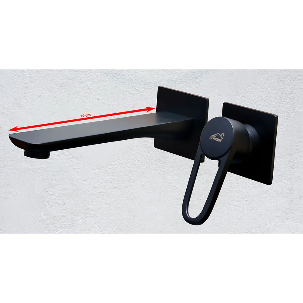 New ) - Brass Concealed Basin Mixer ( SS304 ) - Black