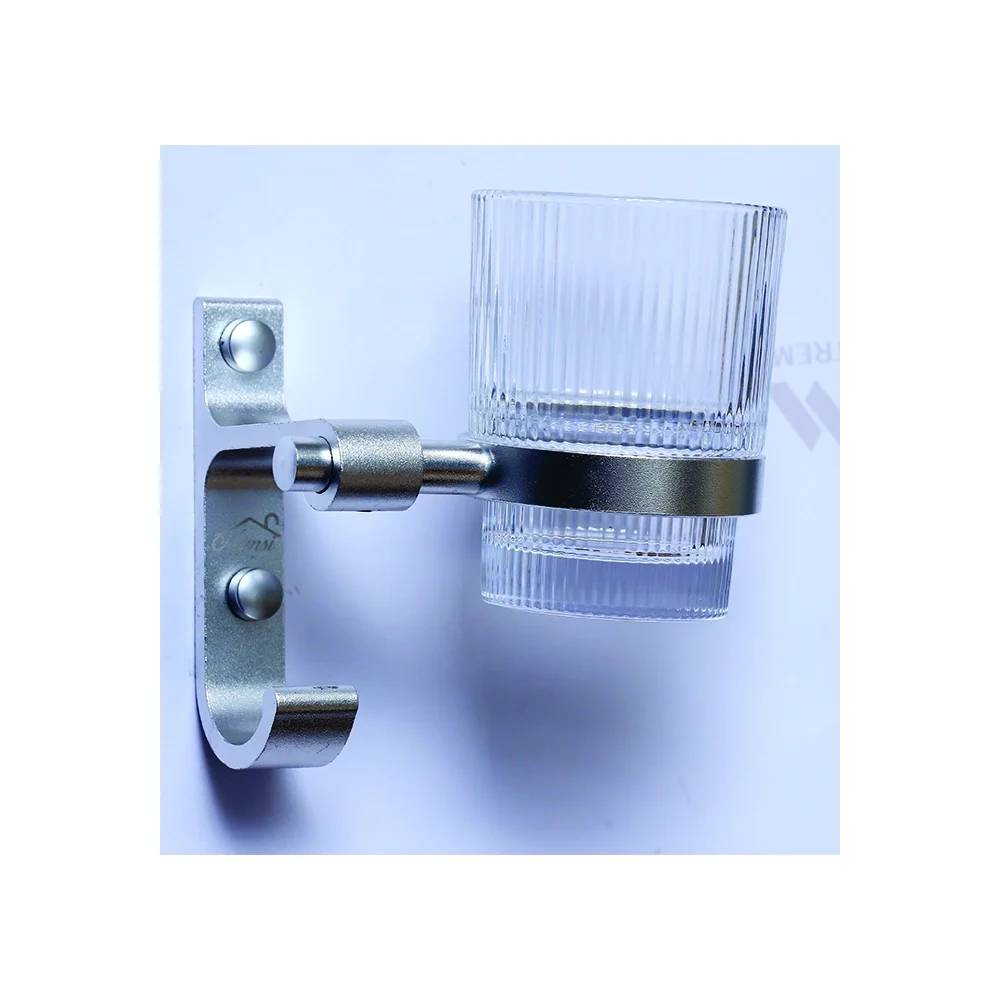 Single Tumbler Holder with Hook - High Density Aluminium