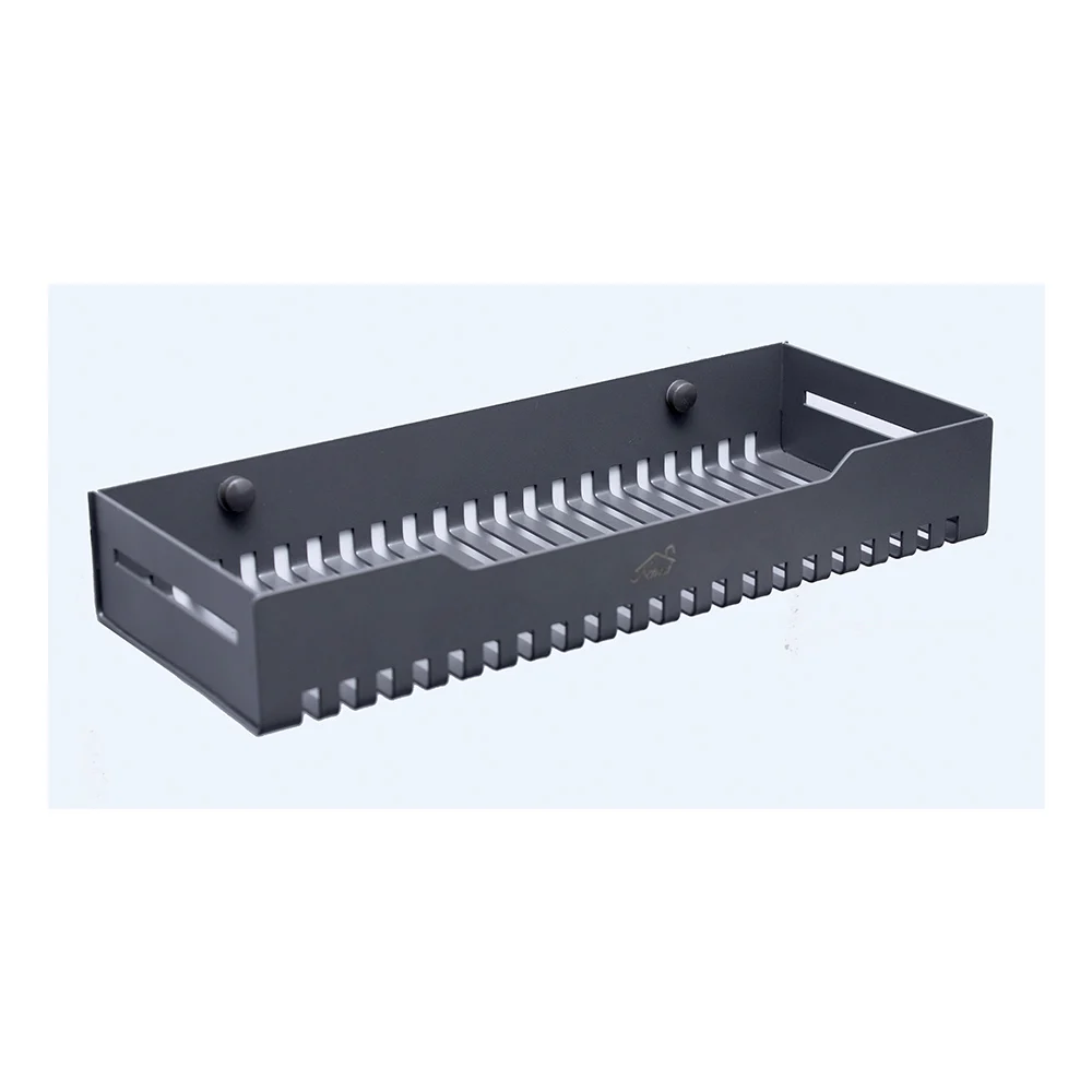 Slated Ss Shelf (270x120mm) - Gun Grey
