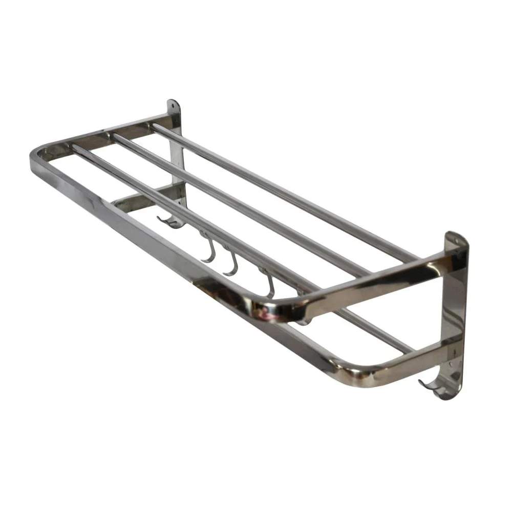 823A - Towel Shelf with Towel Bar - 60cm
