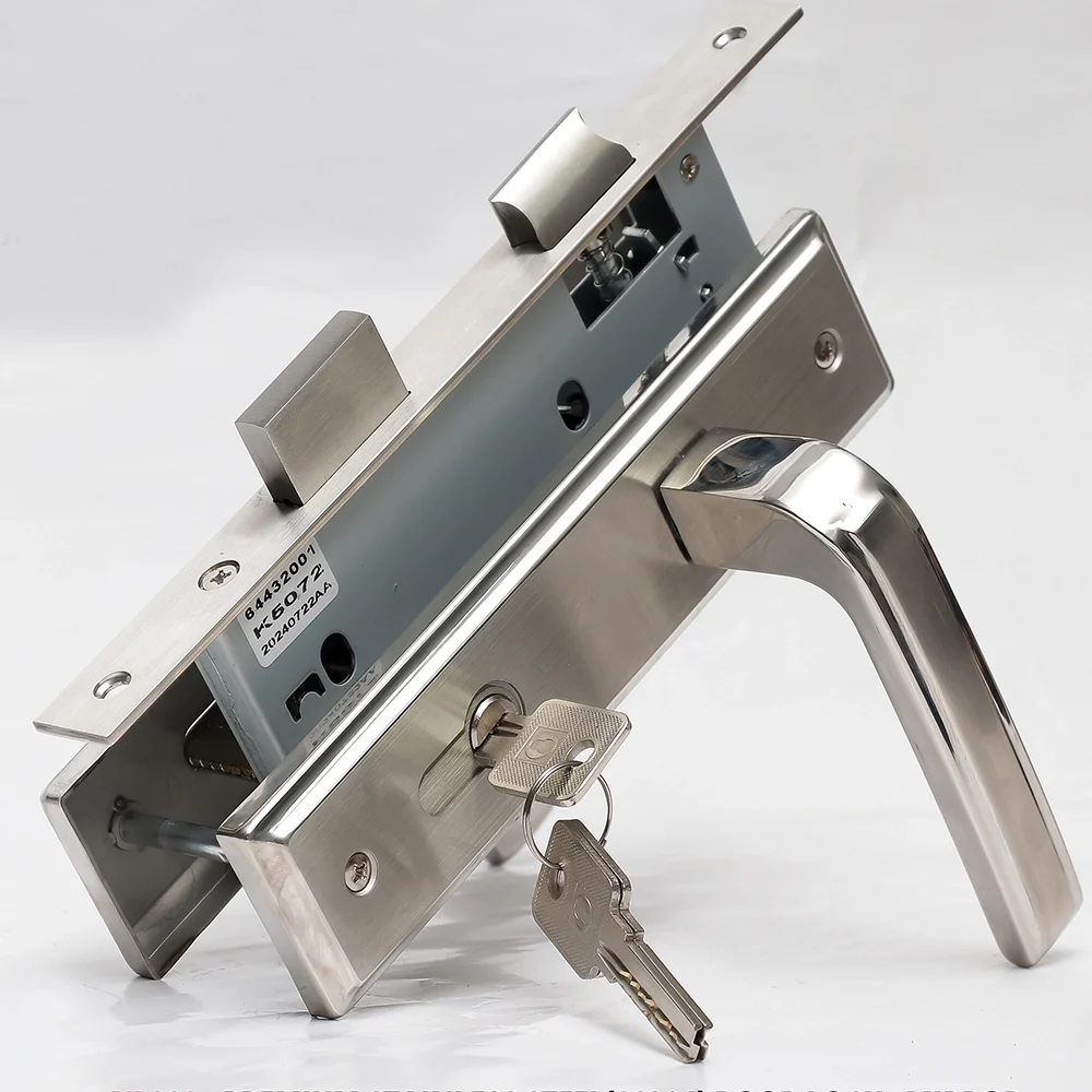 Premium Stainless steel (SS304) Door Lock - Satin, Euro Standard