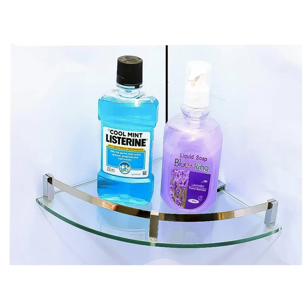 B313 - Glass Corner Shelf-23 cm