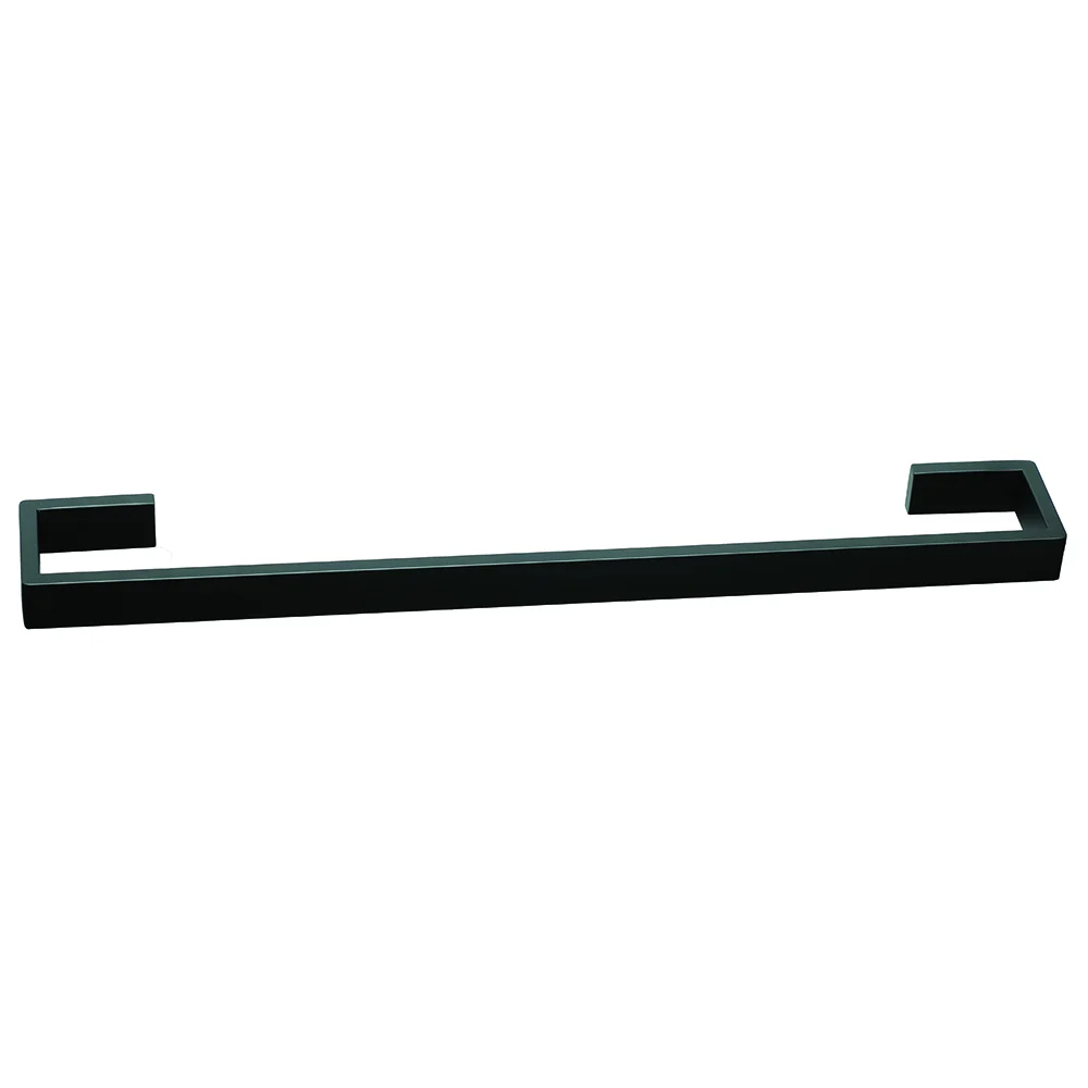 Premium Square Towel Bar ( Concealed Screws ) - Black