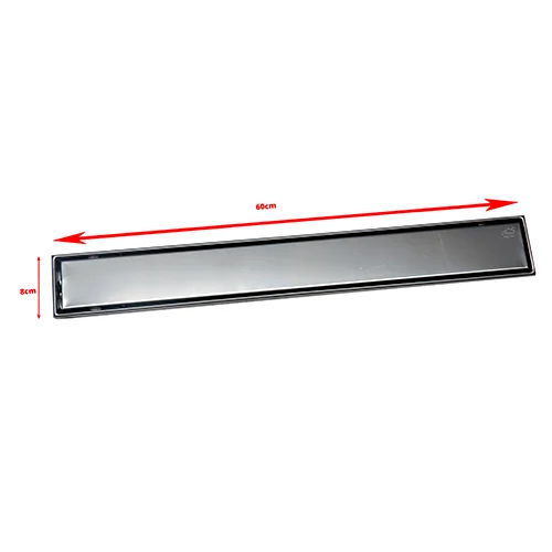 Premium (SS304) Floor Drain 60*8cm - Mirror