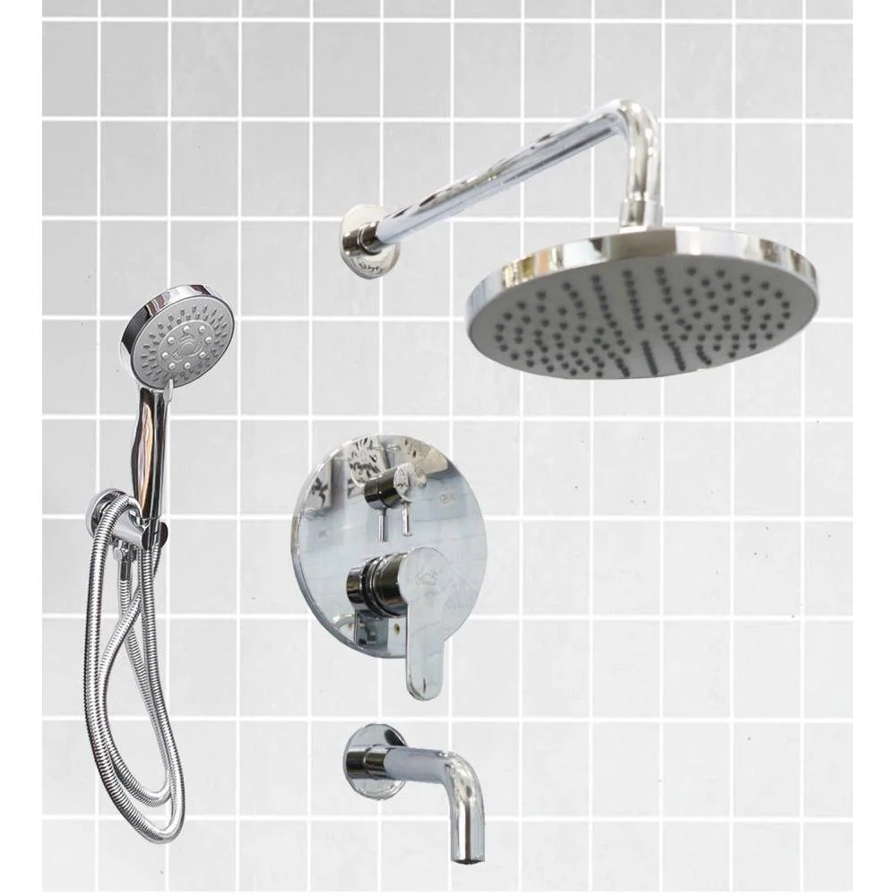5 Way Concealed Brass Shower Mixer