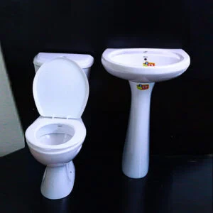 HL 76 Orient close couple toilet set (white)