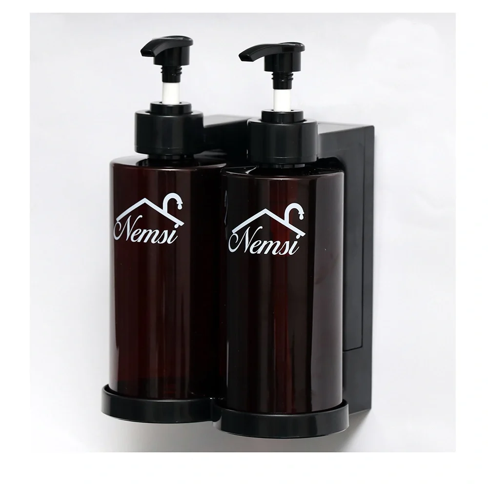 Twin Soap Dispenser (300ml Each) Translucent Brown