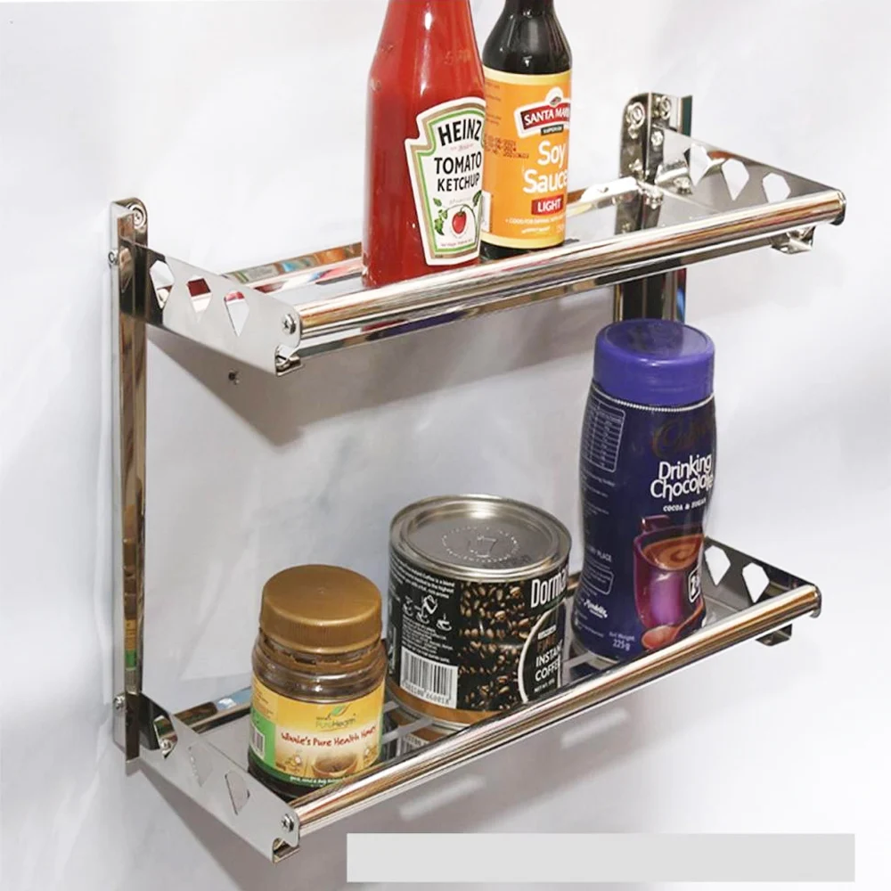 SS304 Foldable Double Shelf 40cm