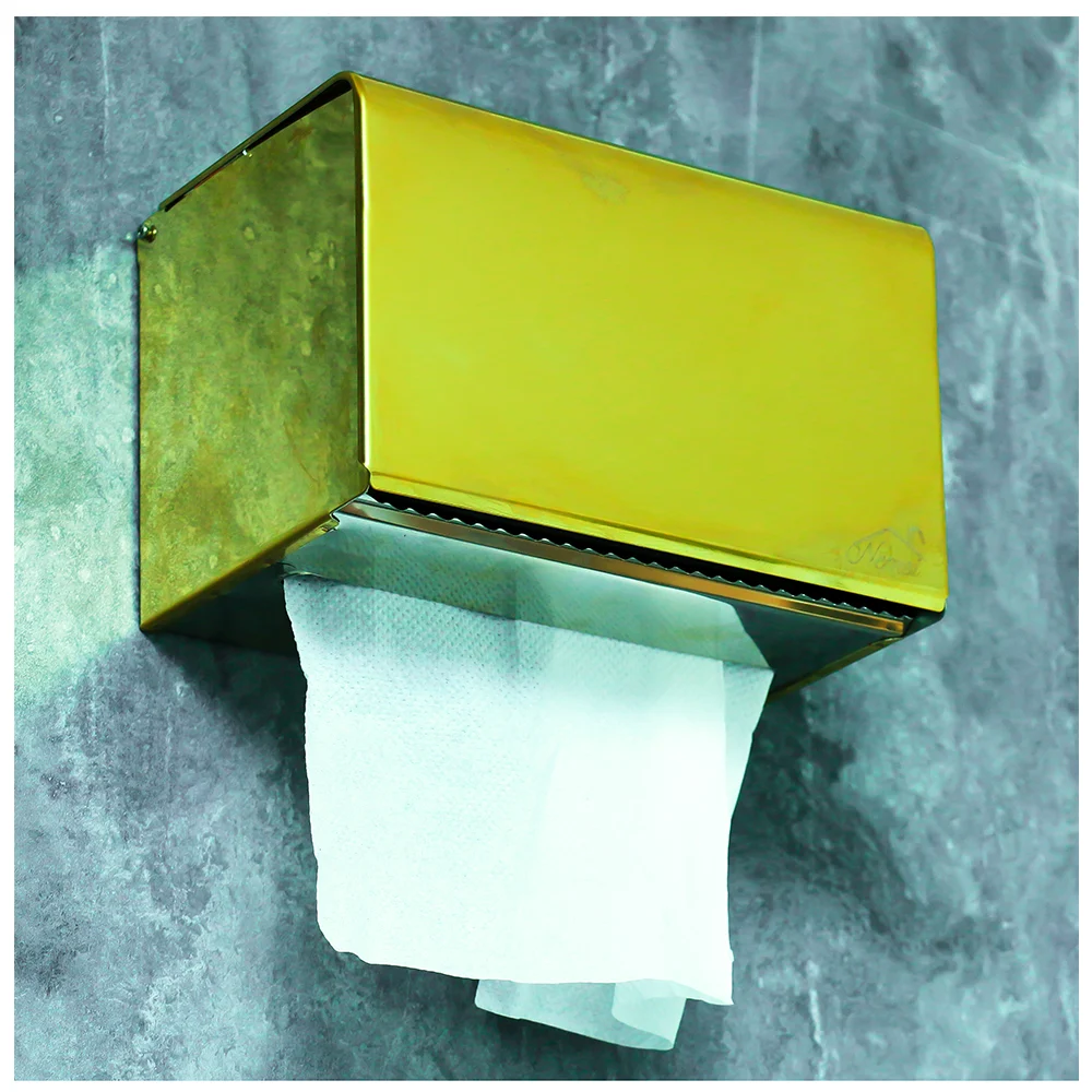 K28 - Dual Use Tissue and Serviette Holder - Gold