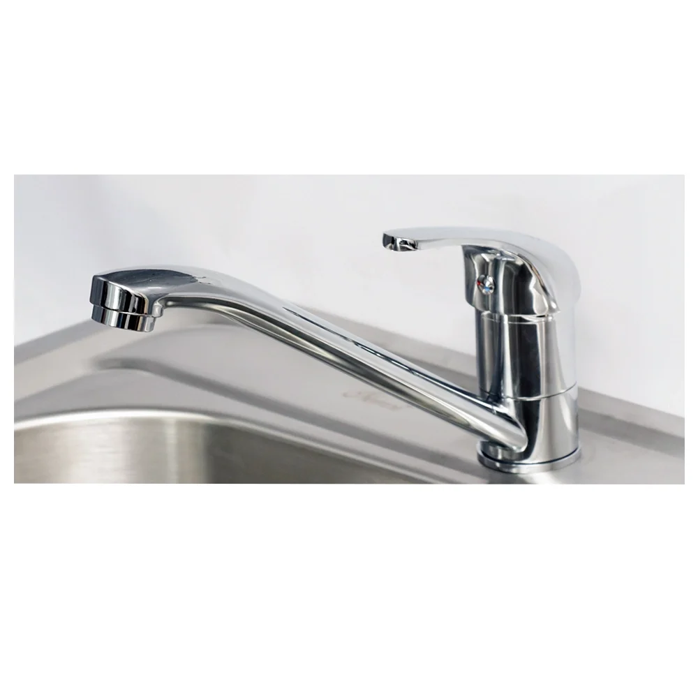 Brass Long Neck Kitchen Mixer
