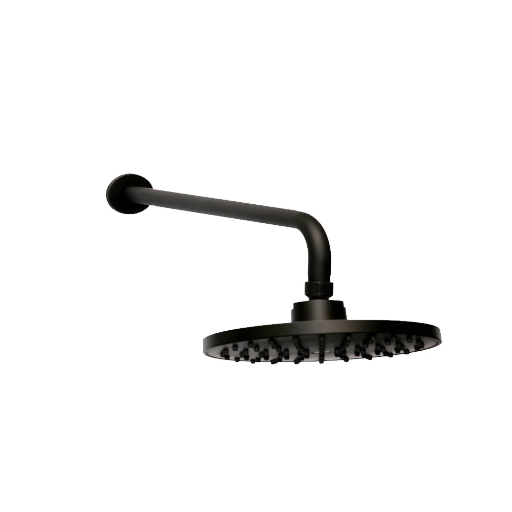 40cm ( SS304 ) Shower Arm + 8" Shower Head - Black