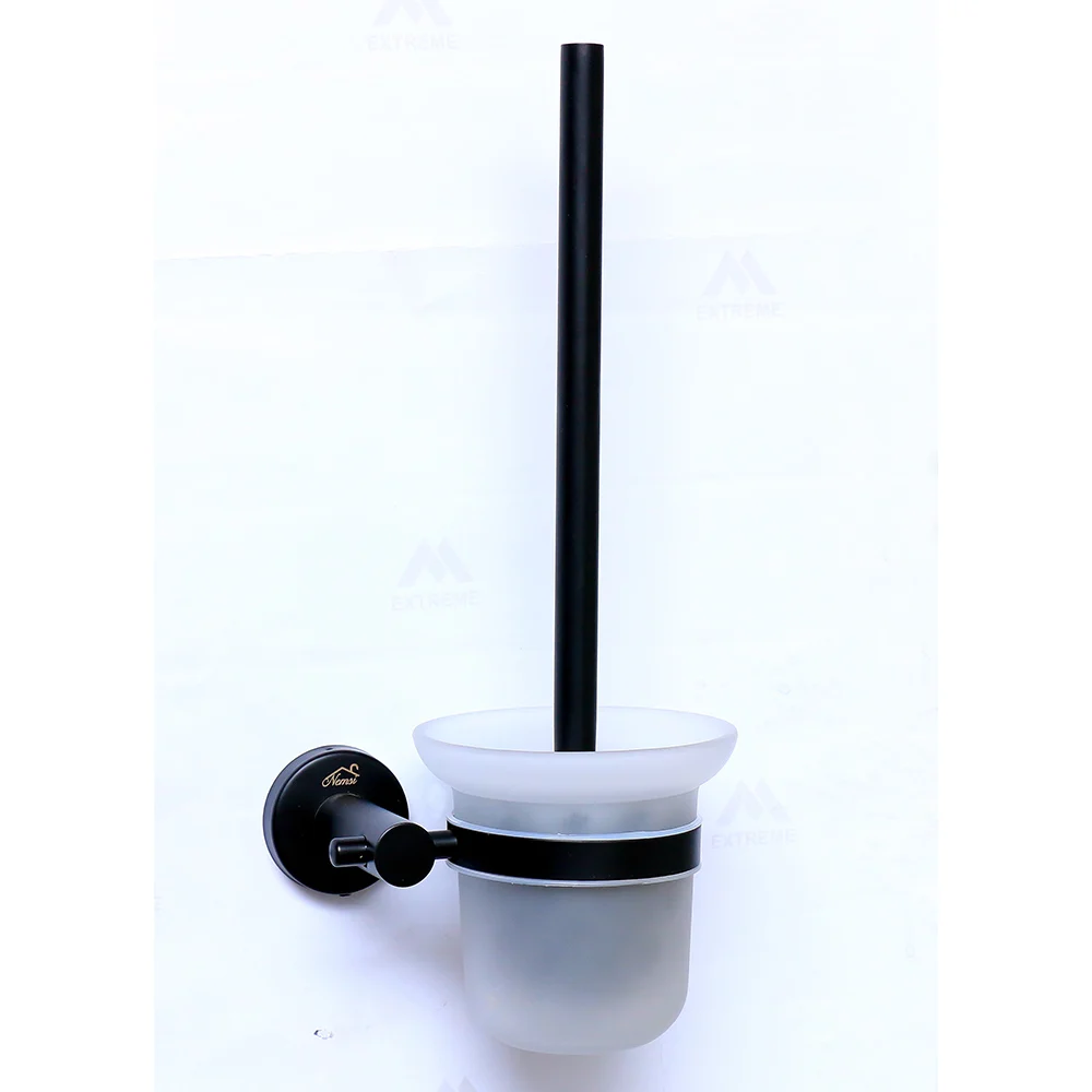 Glass Toilet Brush ( SS304 ) - Black