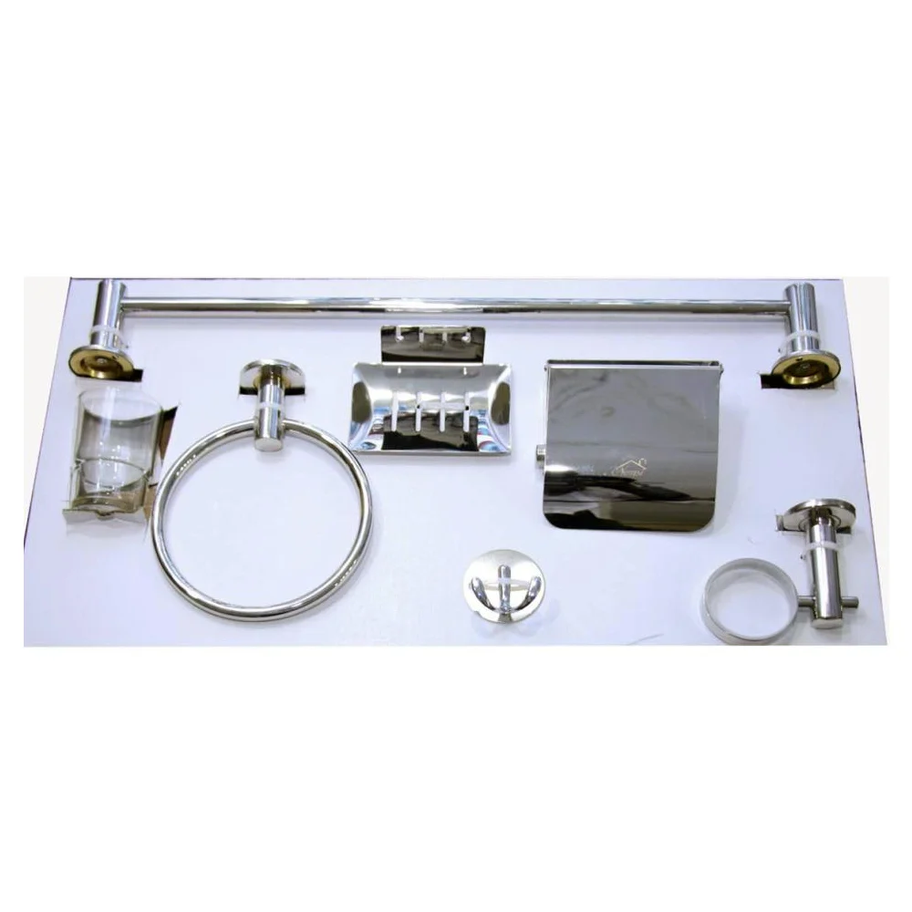 ( 6 Pieces Bathroom Set - Mirror )