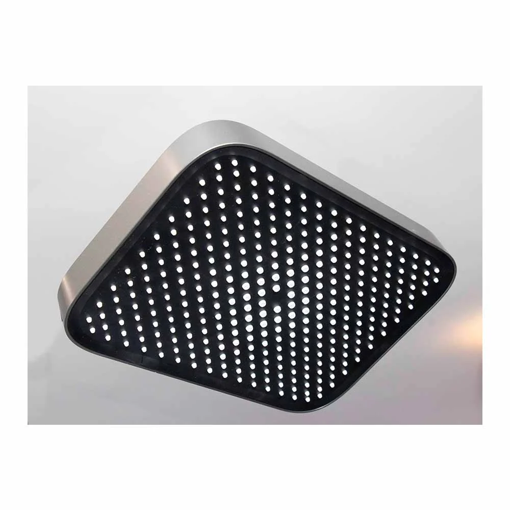 10" Oval Shaped Shower Head - Gun Grey