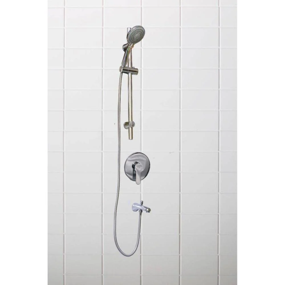 3 Way Brass Concealed Shw.Mixer + Pop u Tap + Swivel S. Hand