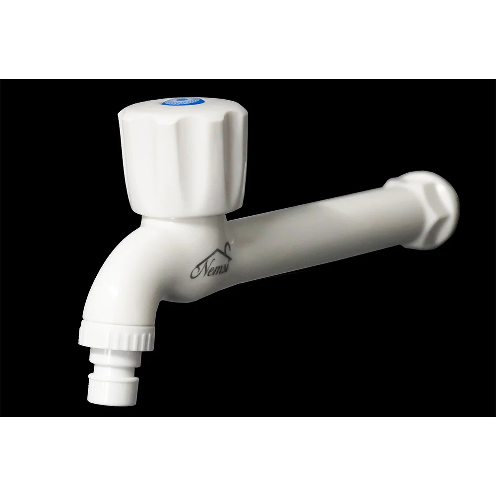 Extended ( 18cm ) Dhobi Tap - White ABS