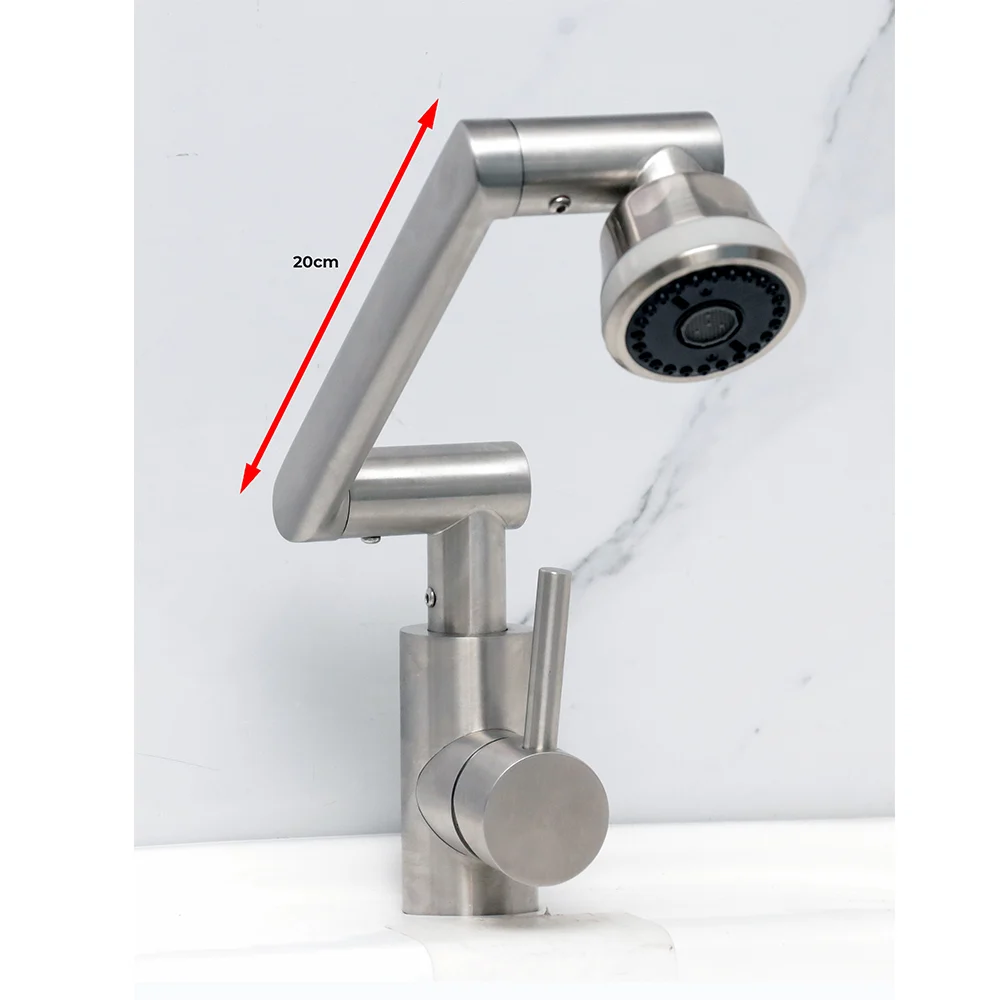 Swivel (ss304) Kitchen Mixer -brushed Nickel