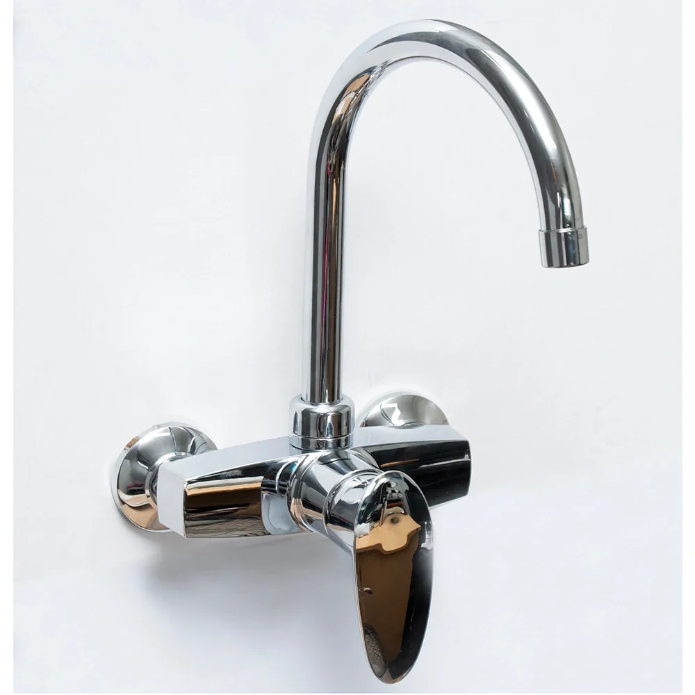 Chrome Wall (ABS) Kitchen Mixer