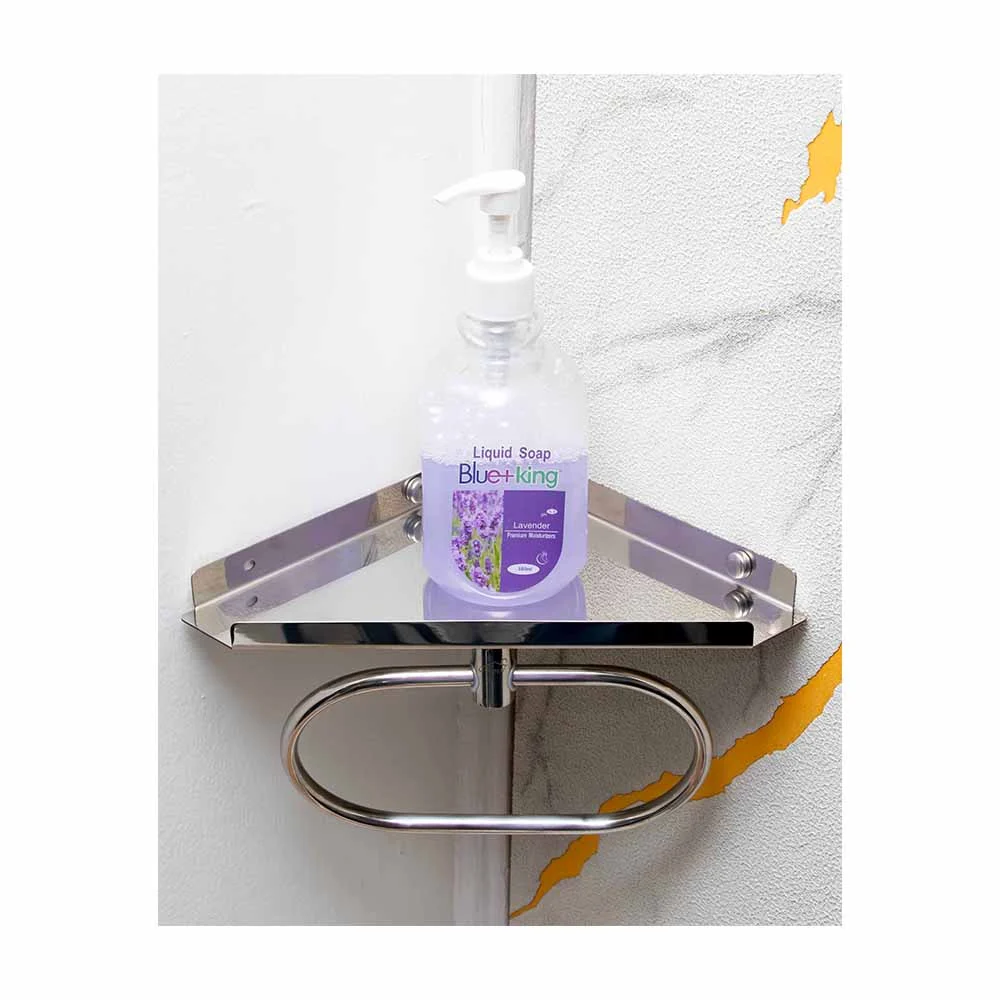 2 In 1 (20cm) Corner Shelf+towel Ring