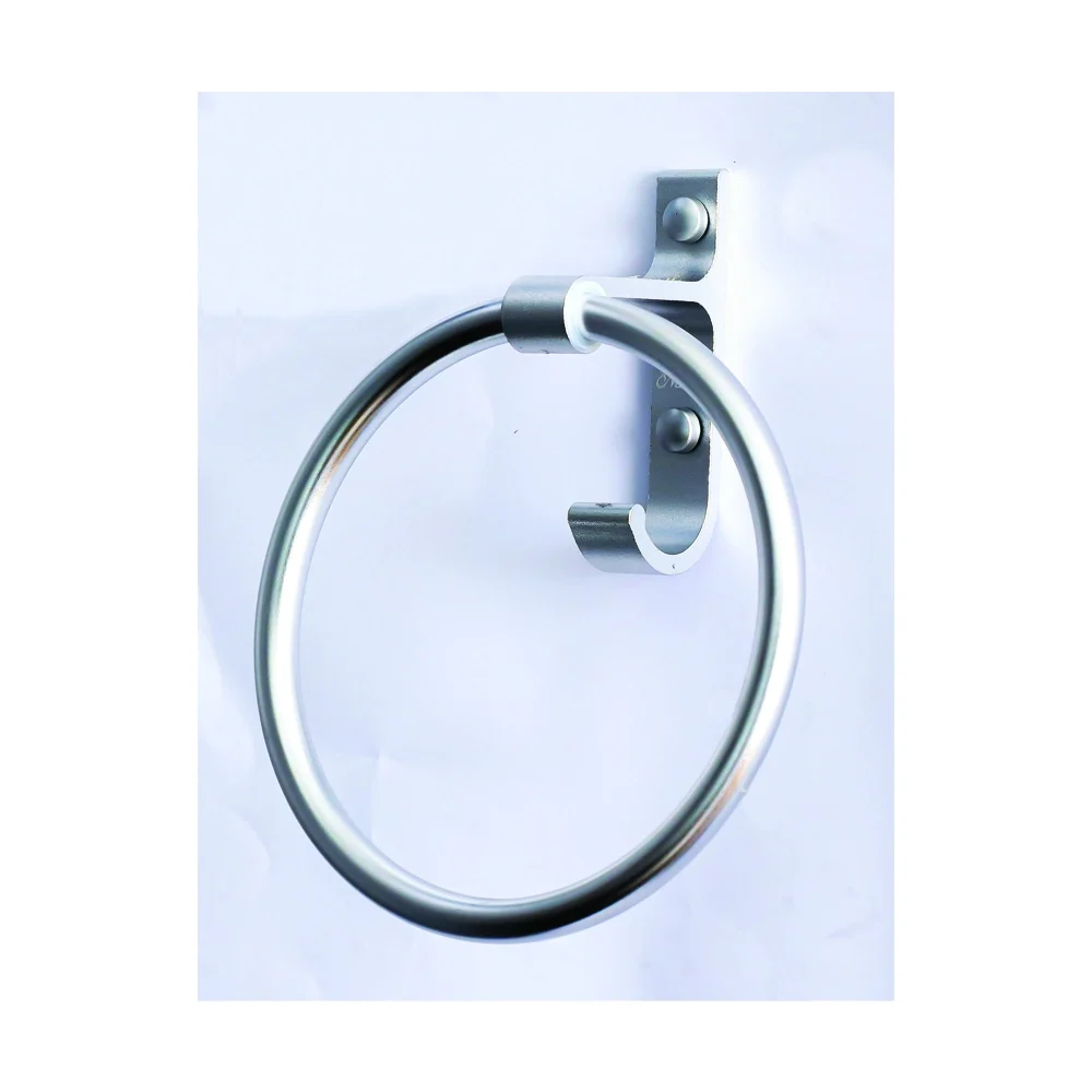 Towel Ring with Hook - High Density Aluminium