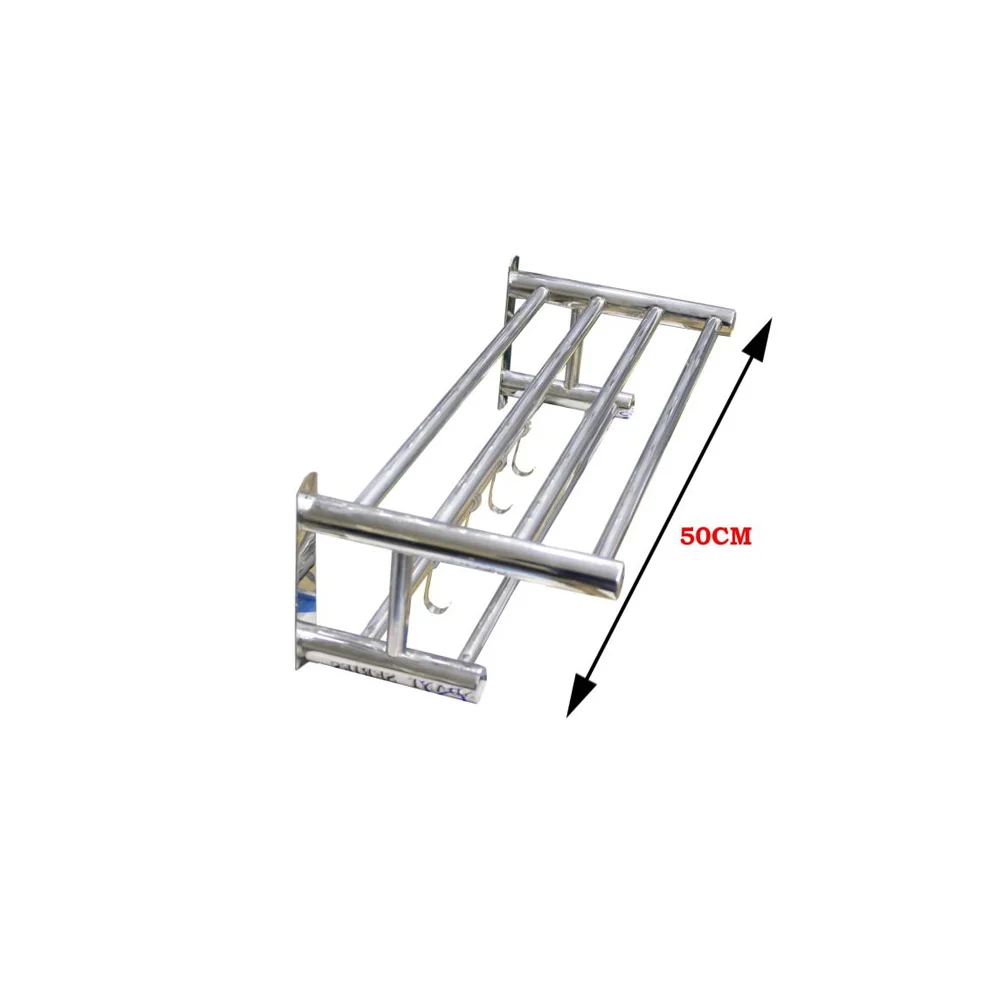 Towel Racks with Hooks and Bar -50CM