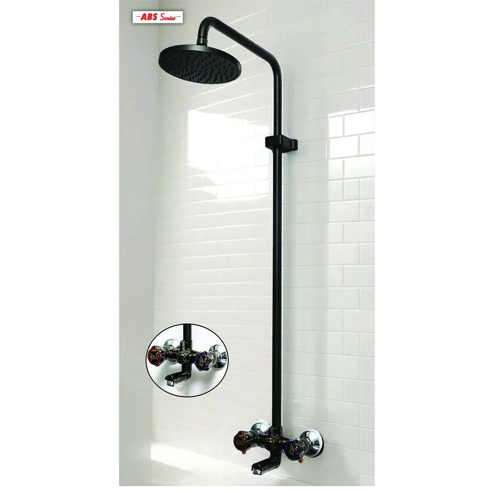 2 Way Marble Black ( ABS + SS ) Shower Mixer