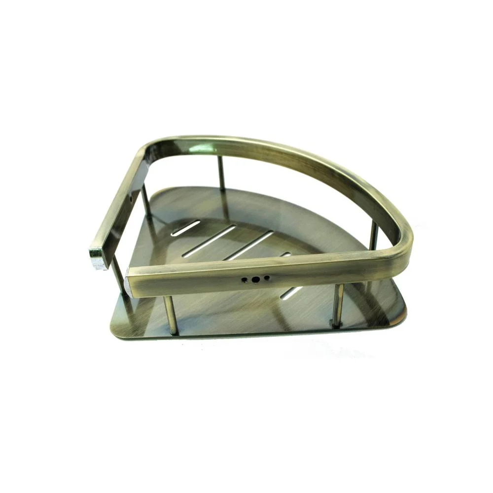 K038 Corner Shelf 220 x 220 mm - Antique Brass