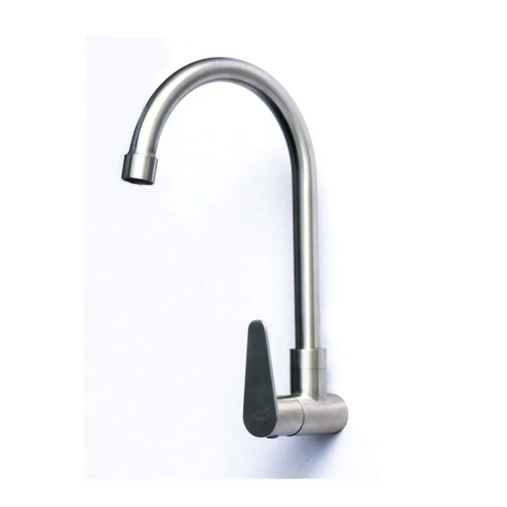 SS304 Long Neck-Kitchen Bib Tap U-Shape