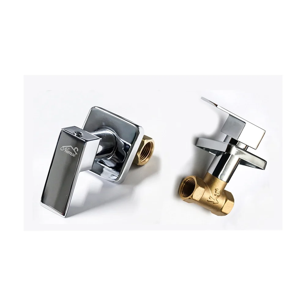 1/2" Brass Stop Cork - Square Lever