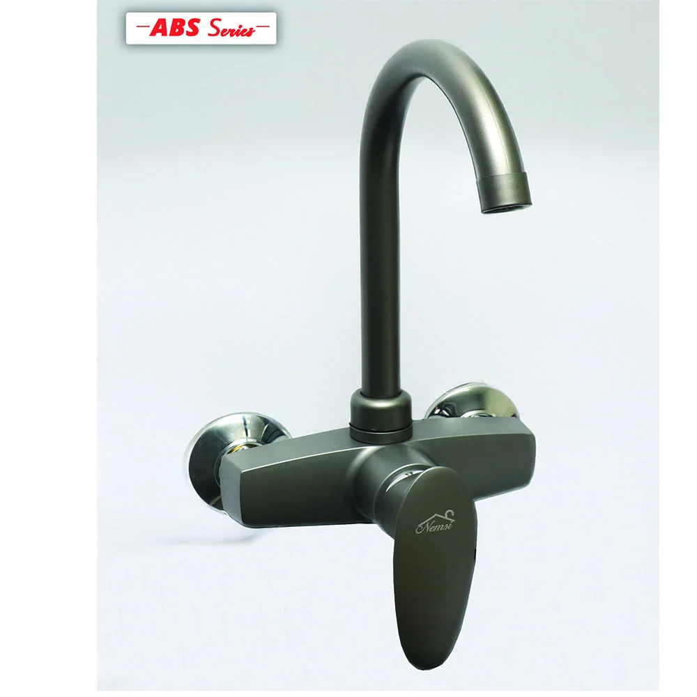 Wall ( ABS ) Kitchen Mixer - Gun Grey