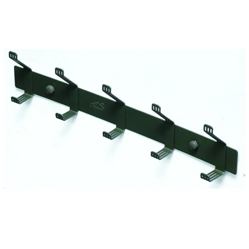 Slotted Double Side 5 Hooks - Gun Grey