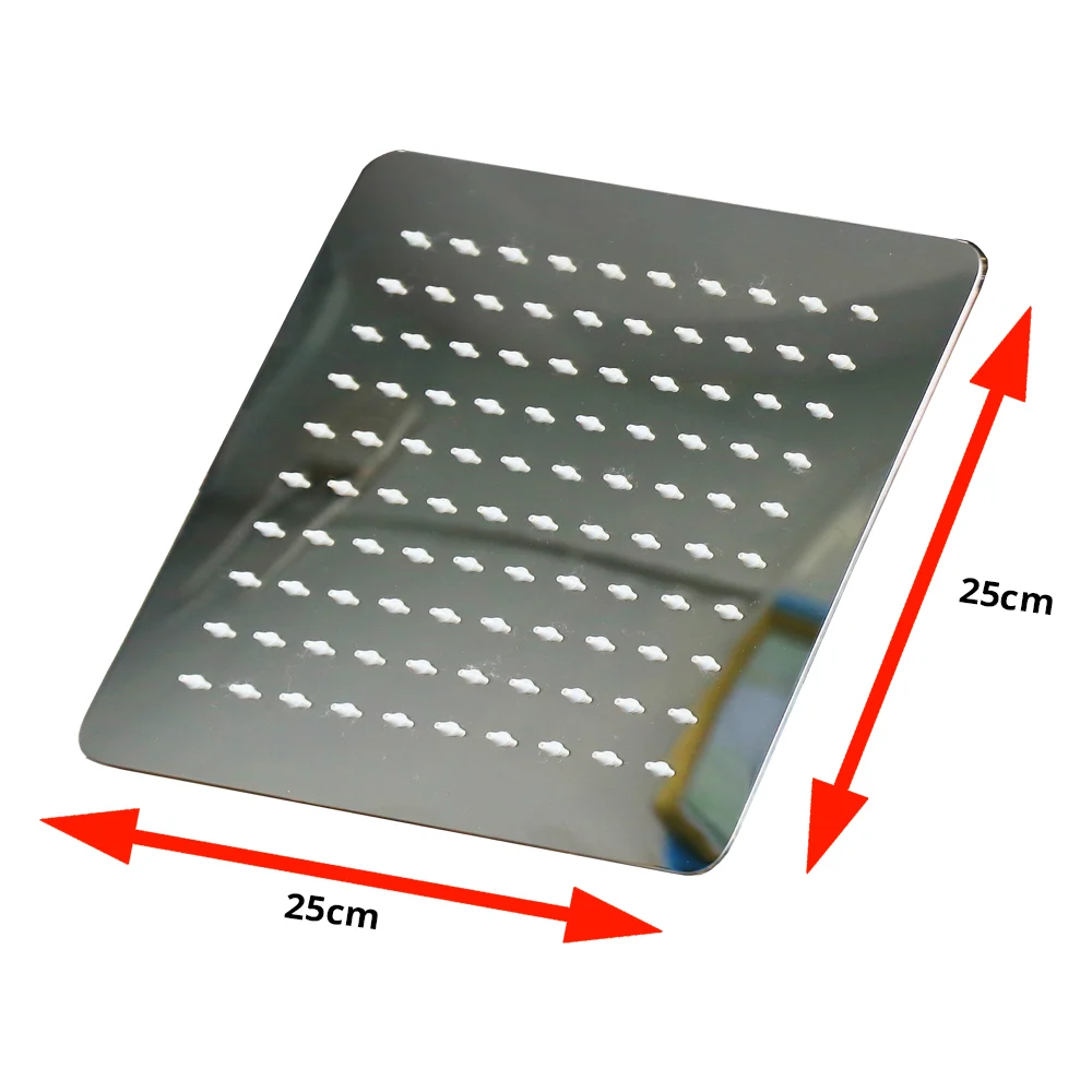 10" ( SS304 ) Square Rain Shower Head - Mirror