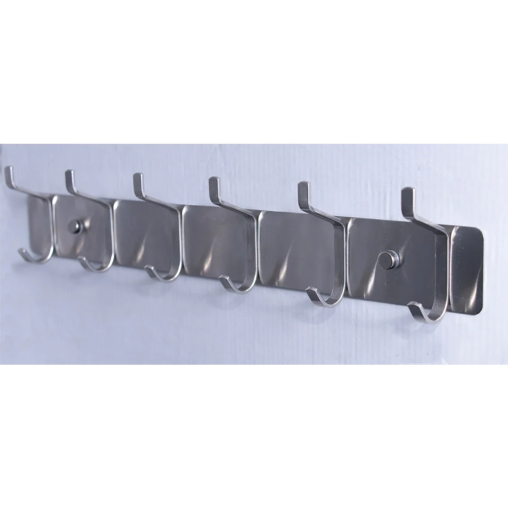 6 Hooks Ss Cloth Hook - Matt