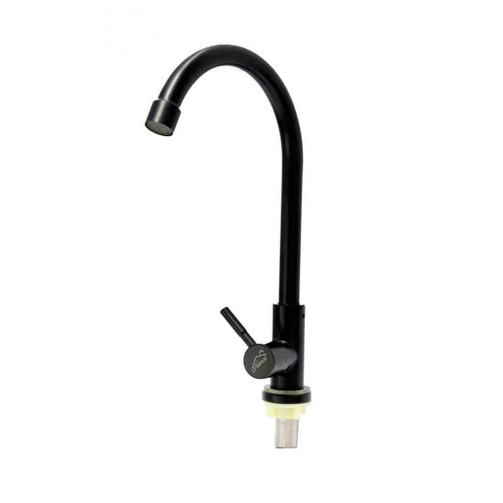 Black Kitchen Pillar Tap