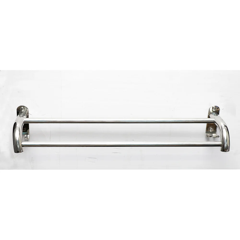 8832 - Double Hook Plate , Double Towel Bar - 60cm