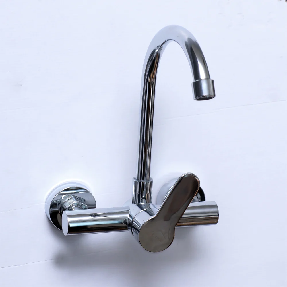 Stainless Steel Wall Kitchen Mixer - Mirror