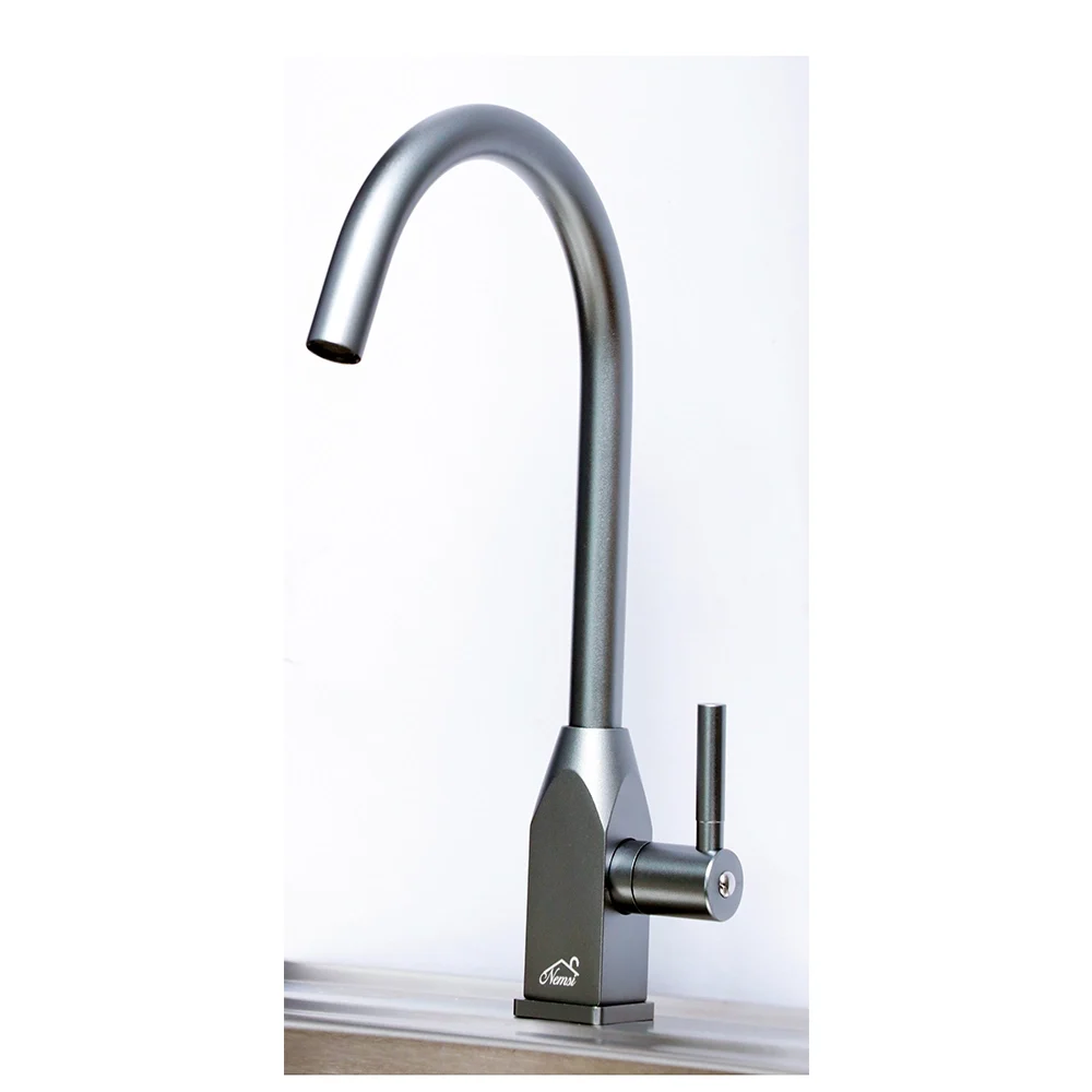 Aluminium Pillar Tap, Silver Grey