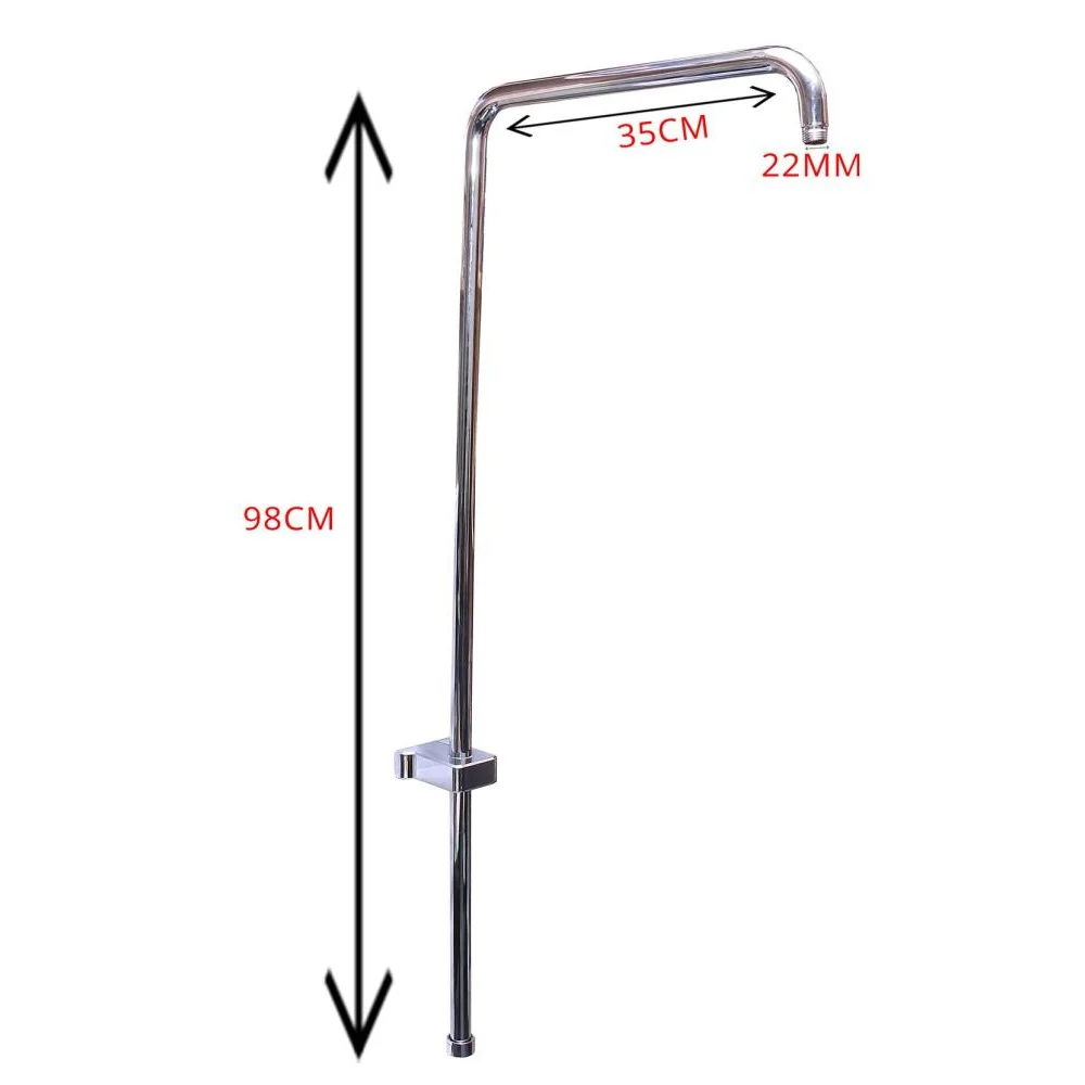 Adjustable Shower Tube - Dia 22mm . H-115cm . Ext-35cm