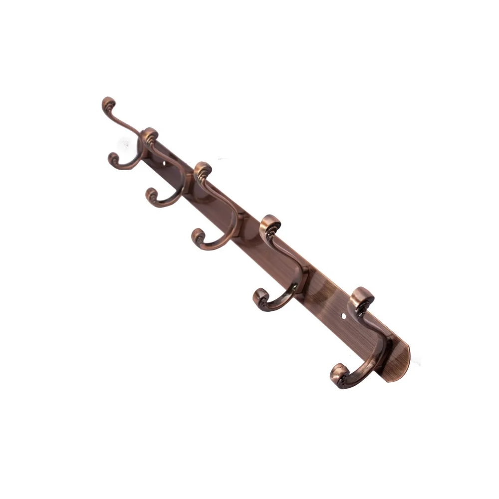 ( C027-5 Hooks Double Antique Copper )