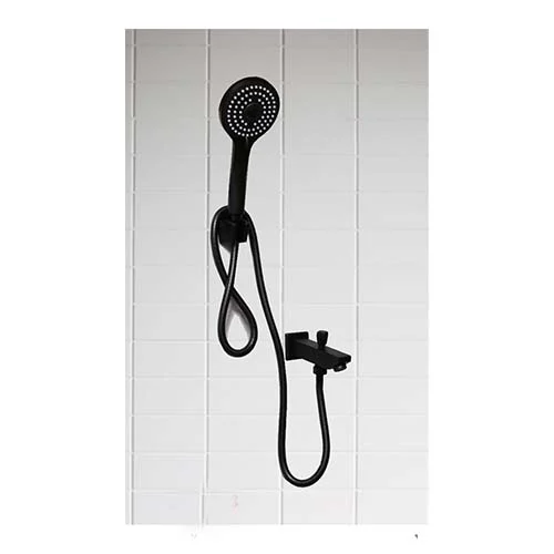 Black Concealed Two Function Tap + Adjustable Shower Hand