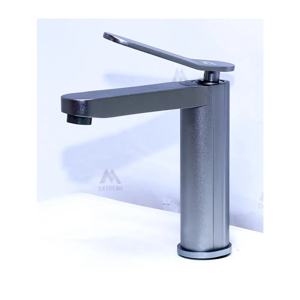 Aluminium ( Heavy Duty - Square Basin Mixer ) - Sliver Grey