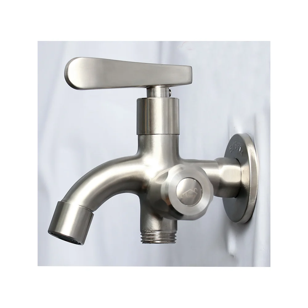 2-In-One Bib tap + Dhobi valve (SS304)