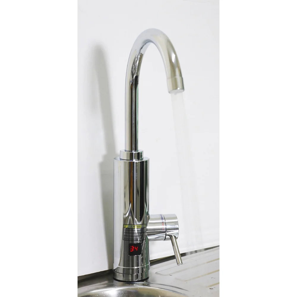 Instant Water Heater Kitchen Tap - Chrome