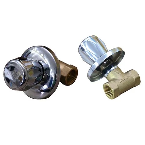 1/2" Brass Stop Cork - Round