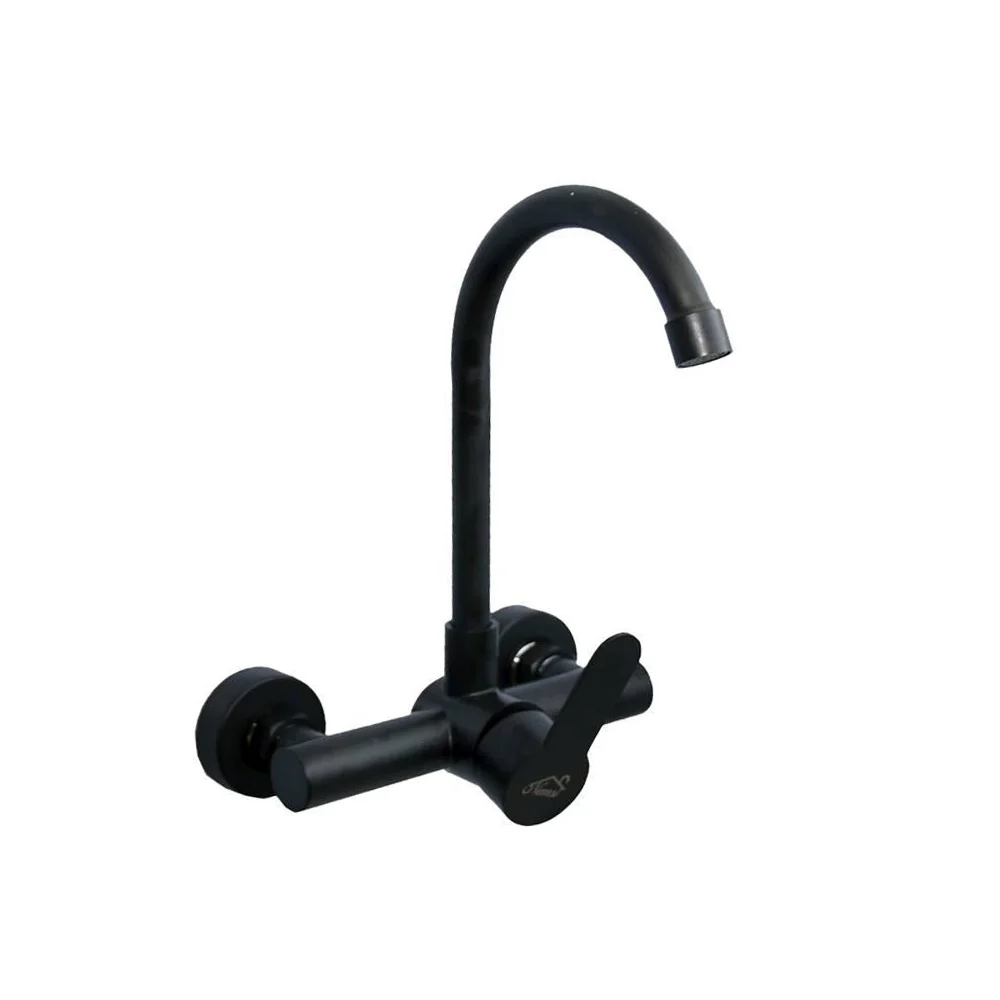 ( Kitchen Wall Mixer , Black )